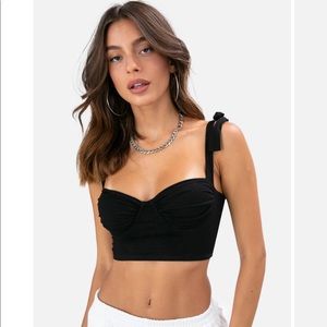 BNWT Black Adika Corset / Bustier Top